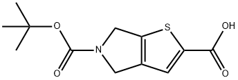 5-[(tert-butoxy)carbonyl]-4H,5H,6H-thieno[2,3-c]pyrrole-2-carboxylic acid|5-(叔丁氧羰基)-5,6-二氢-4H-噻吩并[2,3-C]吡咯-2-羧酸酯