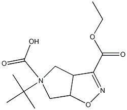 5-(tert-butyl) 3-ethyl 3a,4,6,6a-tetrahydro-5H-pyrrolo[3,4-d]isoxazole-3,5-dicarboxylate,1369502-87-3,结构式