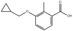 3-Cyclopropylmethoxy-2-methylbenzoic acid Structure