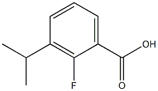 2-fluoro-3-(propan-2-yl)benzoic acid Struktur