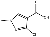 3-氯-1-甲基-1H-吡唑-4-羧酸, 137343-52-3, 结构式