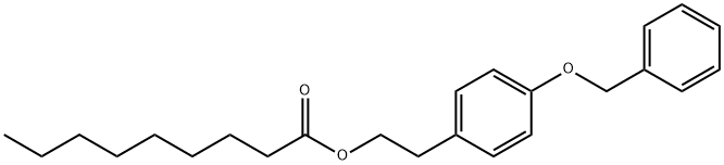 4-Benzyloxyphenylethyl octanoate Structure