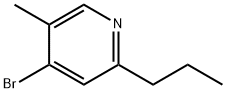 4-Bromo-5-methyl-2-(n-propyl)pyridine,1374665-61-8,结构式