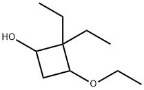 3-ethoxy-2,2-diethylcyclobutan-1-ol 化学構造式