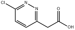 (6-Chloropyridazin-3-yl)acetic acid 化学構造式