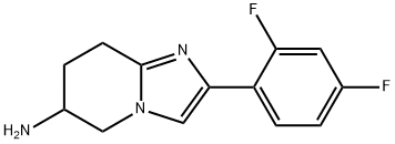 2-(2,4-difluorophenyl)-5H,6H,7H,8H-imidazo[1,2-a]pyridin-6-amine Structure