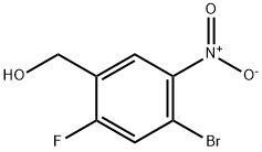4-Bromo-2-fluoro-5-nitrobenzyl alcohol 化学構造式