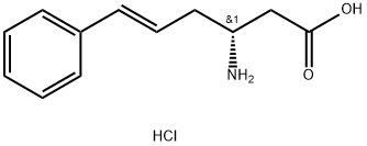 (3R,5E)-3-amino-6-phenylhex-5-enoic acid hydrochloride 化学構造式