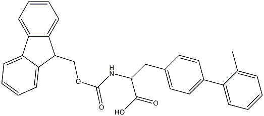 Fmoc-4-(2-methylphenyl)-DL-phenylalanine Struktur