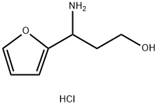 3-AMINO-3-(FURAN-2-YL)PROPAN-1-OL HYDROCHLORIDE,1379915-12-4,结构式