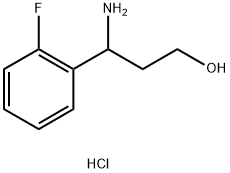 3-AMINO-3-(2-FLUORO-PHENYL)-PROPAN-1-OL HYDROCHLORIDE Struktur