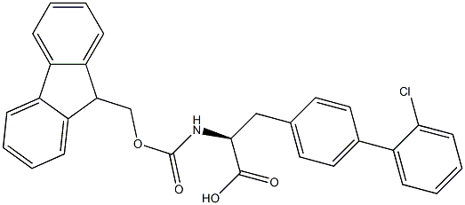 N-Fmoc-4-(2-chlorophenyl)-L-phenylalanine Structure