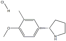 4-((2S)PYRROLIDIN-2-YL)-1-METHOXY-2-METHYLBENZENE HYDROCHLORIDE Structure
