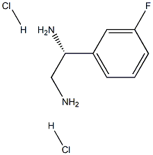 (1R)-1-(3-FLUOROPHENYL)ETHANE-1,2-DIAMINE DIHYDROCHLORIDE Structure