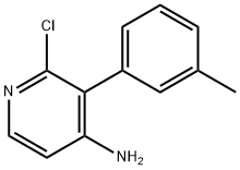 2-CHLORO-4-AMINO-3-(3-TOLYL)PYRIDINE 化学構造式