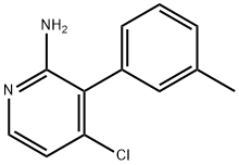 2-Amino-4-chloro-3-(3-tolyl)pyridine Struktur