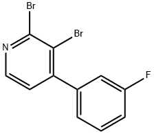 2,3-Dibromo-4-(3-fluorophenyl)pyridine 结构式