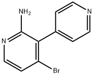 2-Amino-4-bromo-3-(4-pyridyl)pyridine Struktur