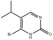 4-Bromo-2-hydroxy-5-(iso-propyl)pyrimidine,1381934-91-3,结构式