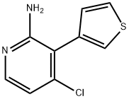 2-Amino-4-chloro-3-(3-thienyl)pyridine,1381934-99-1,结构式