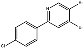 3,4-Dibromo-6-(4-chlorophenyl)pyridine 结构式