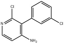 2-CHLORO-4-AMINO-3-(3-CHLOROPHENYL)PYRIDINE,1381935-60-9,结构式