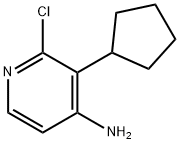 2-CHLORO-4-AMINO-3-(CYCLOPENTYL)PYRIDINE Structure