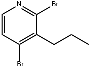 2,4-Dibromo-3-(n-propyl)pyridine Structure