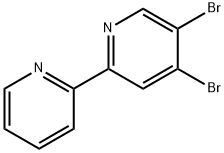 3,4-Dibromo-6-(2-pyridyl)pyridine 化学構造式