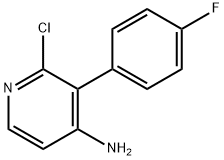 2-CHLORO-4-AMINO-3-(4-FLUOROPHENYL)PYRIDINE 化学構造式