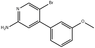 2-Amino-5-bromo-4-(3-methoxyphenyl)pyridine Struktur