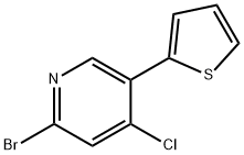 1381940-70-0 2-Bromo-4-chloro-5-(2-thienyl)pyridine