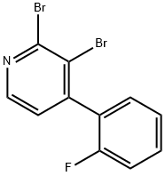 2,3-Dibromo-4-(2-fluorophenyl)pyridine 结构式