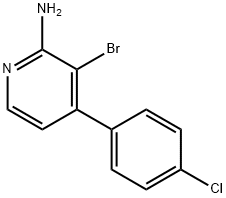 2-Amino-3-bromo-4-(4-chlorophenyl)pyridine,1381941-63-4,结构式