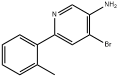 4-Bromo-3-amino-6-(2-tolyl)pyridine Struktur