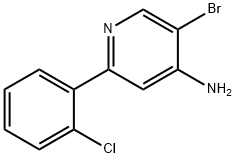 5-BROMO-2-(2-CHLOROPHENYL)PYRIDIN-4-AMINE 结构式