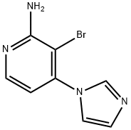 2-Amino-3-bromo-4-(imidazol-1-yl)pyridine Structure