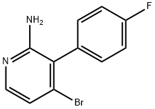 2-Amino-4-bromo-3-(4-fluorophenyl)pyridine Struktur