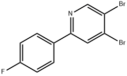 3,4-Dibromo-6-(4-fluorophenyl)pyridine Structure