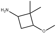 3-methoxy-2,2-dimethylcyclobutan-1-amine Structure