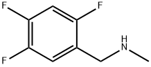 N-甲基-1-(2,4,5-三氟苯基)甲胺, 1384751-73-8, 结构式
