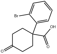 1-(2-溴苯基)-4-氧代环己烷甲酸, 1385694-47-2, 结构式