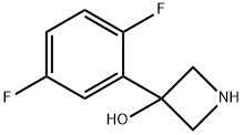 3-(2,5-difluorophenyl)azetidin-3-ol 结构式