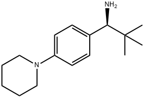 (S)-2,2-dimethyl-1-(4-(piperidin-1-yl)phenyl)propan-1-amine Structure
