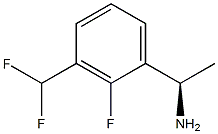 (R)-1-(3-(difluoromethyl)-2-fluorophenyl)ethan-1-amine 化学構造式
