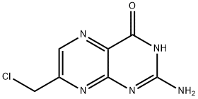 2-Amino-7-(chloromethyl)pteridin-4(1H)-one 化学構造式