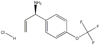 (1R)-1-[4-(TRIFLUOROMETHOXY)PHENYL]PROP-2-EN-1-AMINE HYDROCHLORIDE 结构式