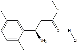 METHYL (3R)-3-AMINO-3-(2,5-DIMETHYLPHENYL)PROPANOATE HYDROCHLORIDE Struktur