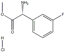 METHYL(2R)-2-AMINO-2-(3-FLUOROPHENYL)ACETATE HYDROCHLORIDE Struktur