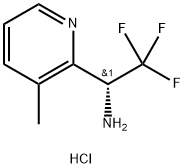 (1R)-2,2,2-TRIFLUORO-1-(3-METHYL(2-PYRIDYL))ETHYLAMINE HYDROCHLORIDE,1391475-86-7,结构式